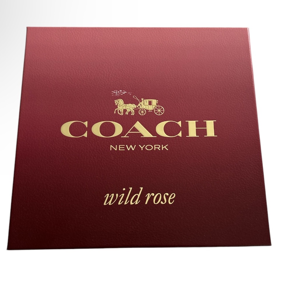 Coach Wild Rose Empty Box - Red and Gold